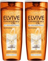 Elvive Shampoo - Extraordinairy Oil Fijne Kokosolie - 2 X 250 ml