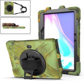 Heavy Duty Case met Schouderstrap - Geschikt voor Samsung Galaxy Tab Active Pro / Active 4 Pro Hoesje - Camouflage