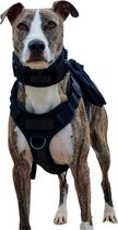 Hondentuigje - Anti-Trek Tuig - Hondenharnas - Tactical Hondenvest - Zwart