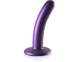 Shots - Ouch! OU819MPU - Smooth G-Spot Dildo - 5'' / 12 cm - Metallic Purple