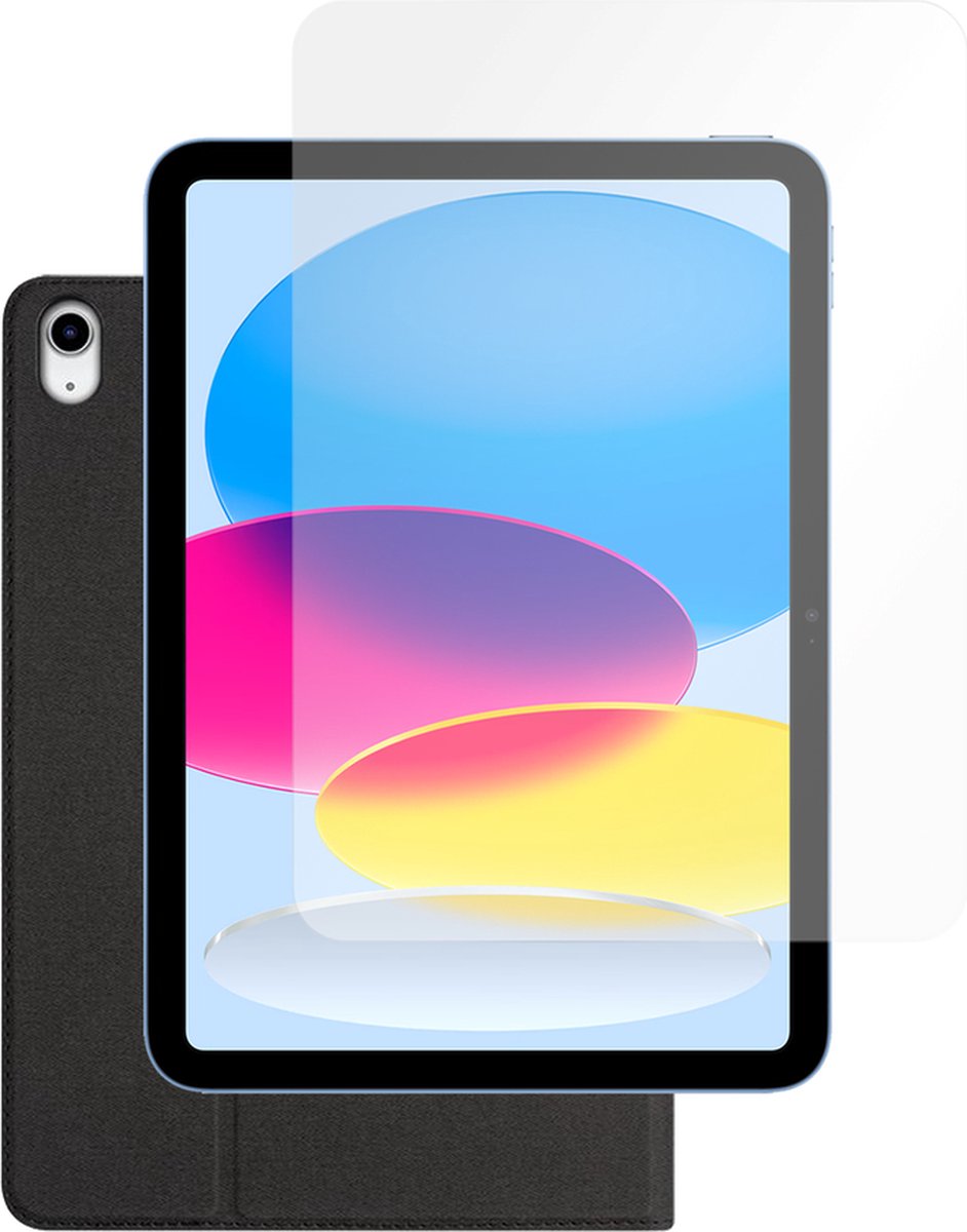 Gecko Covers Easy-Click 2.0 Cover + Cazy Screenprotector - Geschikt voor iPad 2022 10.9 inch - Zwart