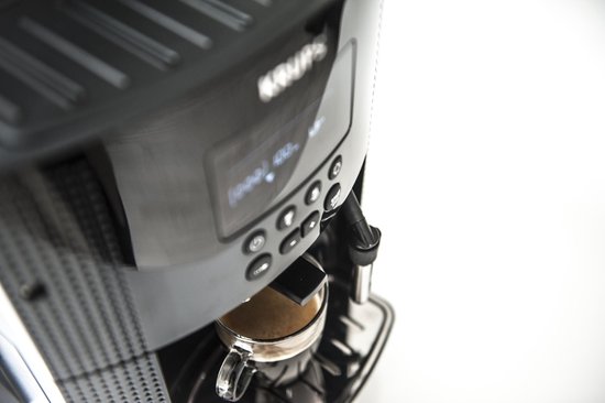 Krups Essential EA8150 - Volautomatische Espressomachine - Thermoblock-systeem - Personaliseren en Favorieten Opslaan - Zwart - Koffiemachine met bonen