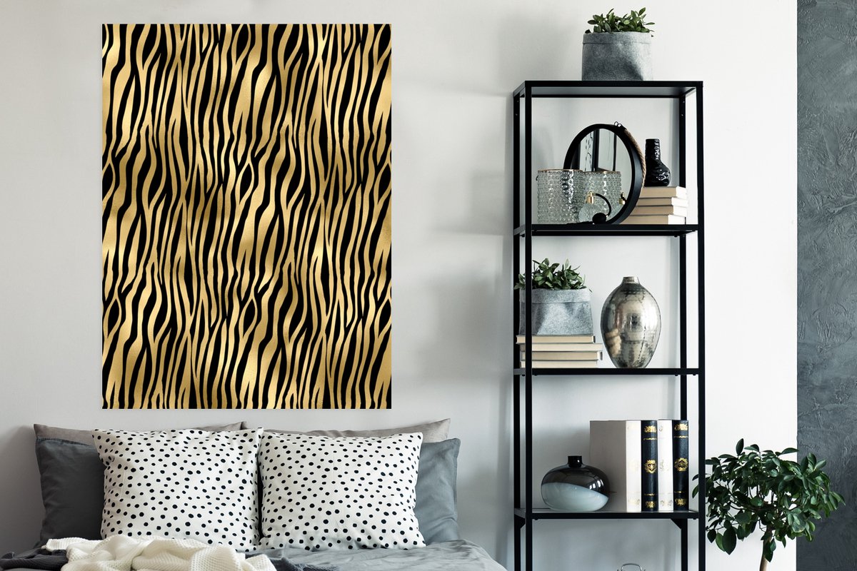 Poster Luxe - Goud - Patroon - 90x120 cm
