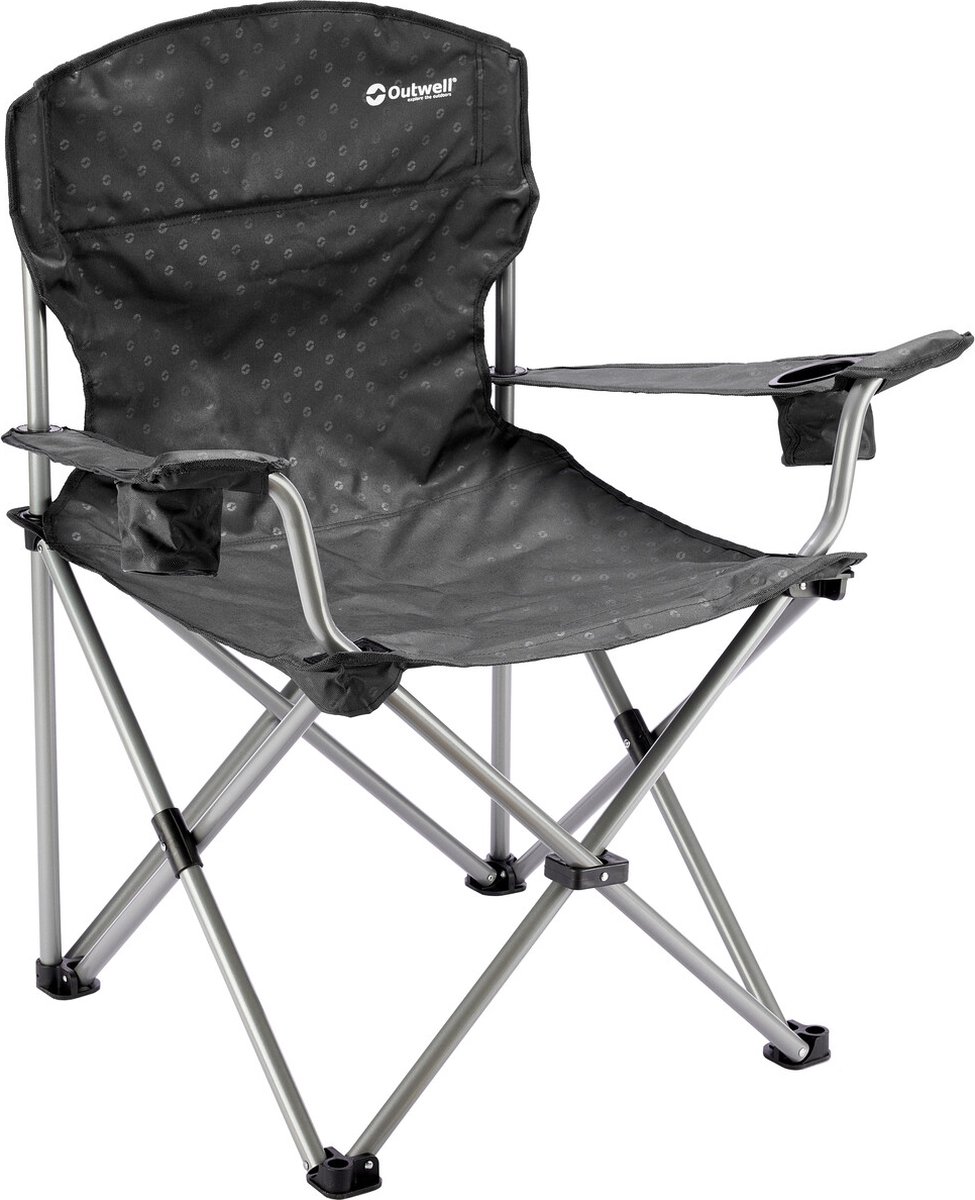 Outwell Catamarca XL Campingstoel - Zwart/zilver