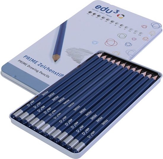 Faber-Castell Grip 2001 - Set de escritura (con 12 lápices HB 117000