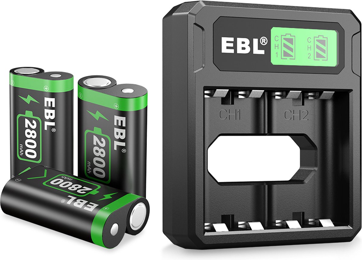 Station de charge EBL avec 3 Batteries 2800 mAH pour XBOX Series X/ S &  XBOX ONE X/ S