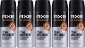 MULTI BUNDEL 5 stuks Axe DARK TEMPTATION DRY - deodorant - spray 150 ml