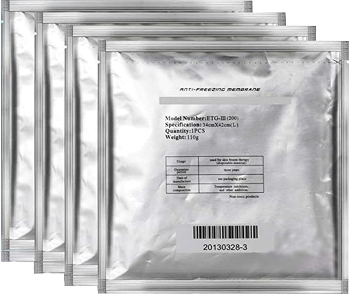 Goedkoopste Cryopad Membraan 34x42 LARGE | 5 stuks Antivriesmembraan voor cryolipolyse behandelingen