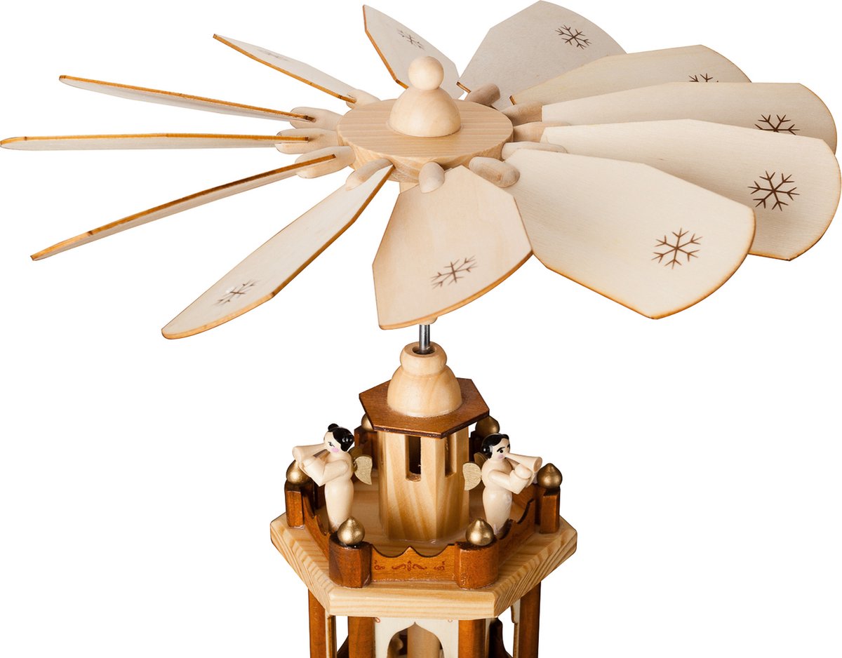 Pebaro 846 – Pyramide De Noël En Bois Kit De Montage – 4 Porte-bougies, à Peindre Soi-même