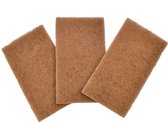 Full Circle Home Scrubberspons NEAT NUT - Schoonmaakproducten - Set van 3 - Spons - Walnootschelpen - Composteerbaar