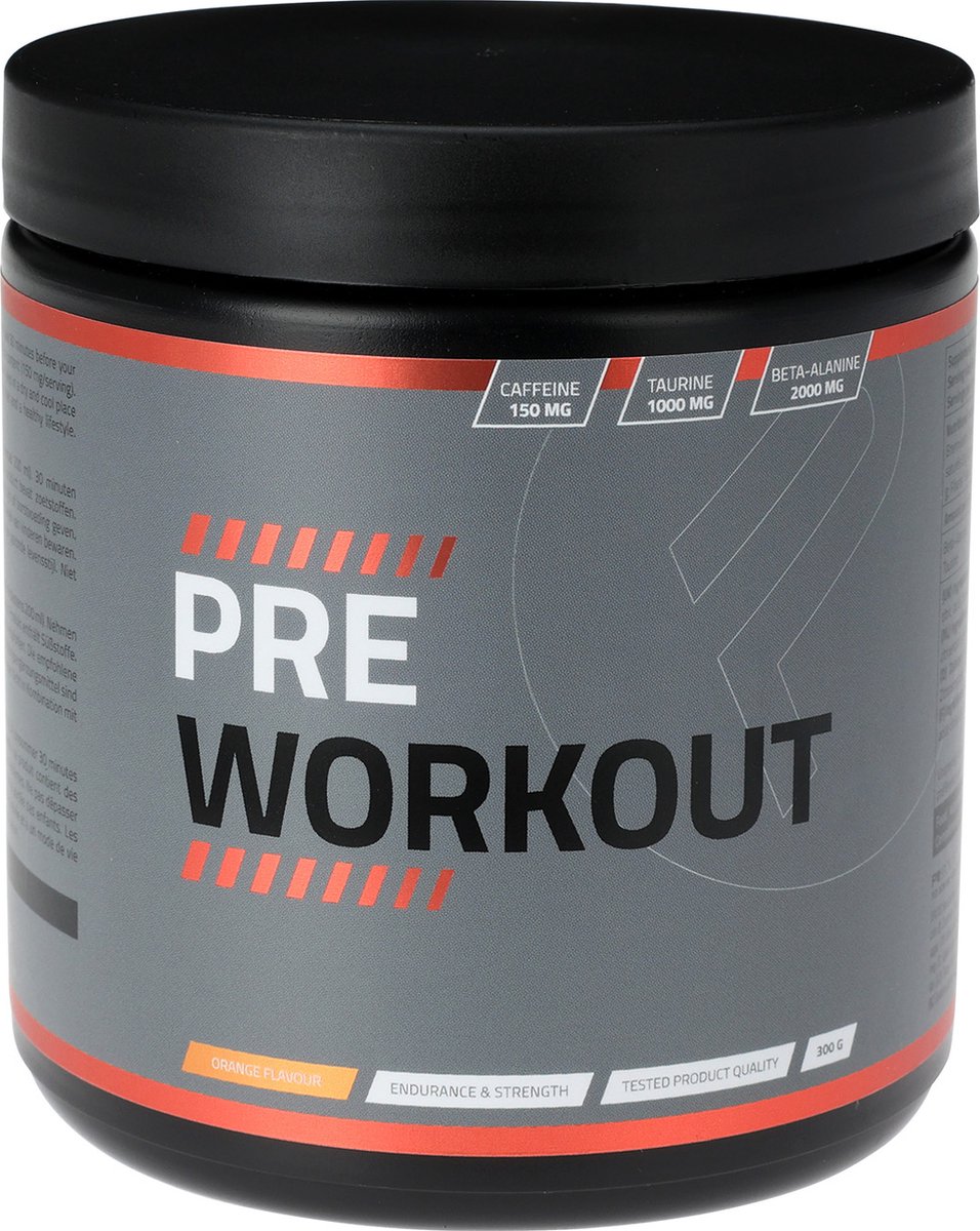 Pure2Improve - Pre workout - 300 gram - Orange flavour - Incl. 700 ML shake beker