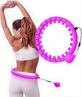 Smart Hula Hoop Fitness - Hoelahoep met Gewicht voor Volwassenen en Kinderen - Fitness Hoelahoep - Hoepel Fitness - Paars