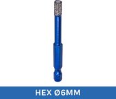 Maxifix - Tegelboor - Diamantboor - Droog - Wax koeling - HEX Ø 6mm