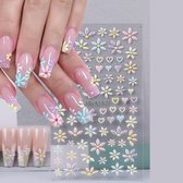 GUAPÀ® Nagelstickers | Bloemen stickers | Nail Art | Nagel stickers | nagelversiering | zelfklevende nagelstickers | 3D Bloemen Diverse kleuren