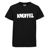 Knuffel T-shirt | Grappige tekst | T-shirt tekst | Kids | Kinder | Kinderen | Stoer shirt | Tshirt | Zwart Shirt | Kindershirt | Maat 1-2 jaar