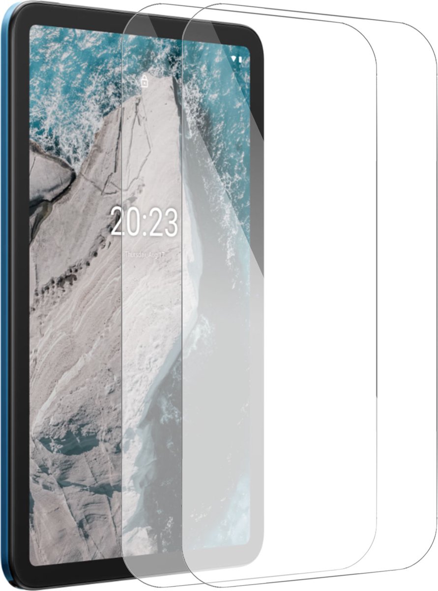 2x Geschikt voor Nokia T20 Screenprotector - Beschermglas - GuardCover