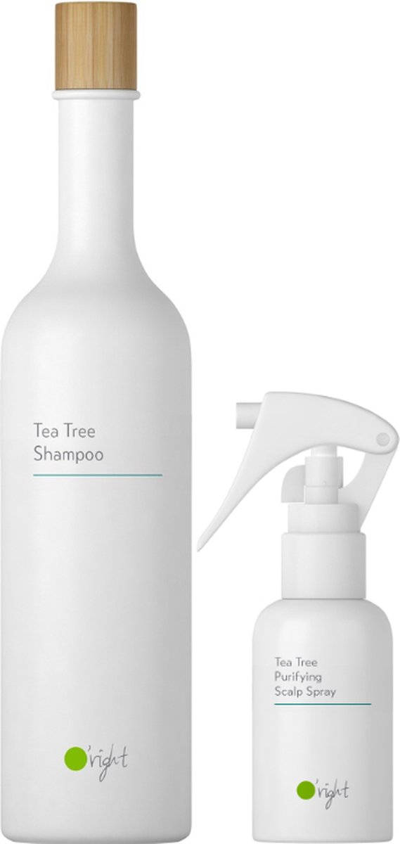 O’right Tea Tree -Duo Shampoo 400ml & Scalp Spray 50ml - Anti roos