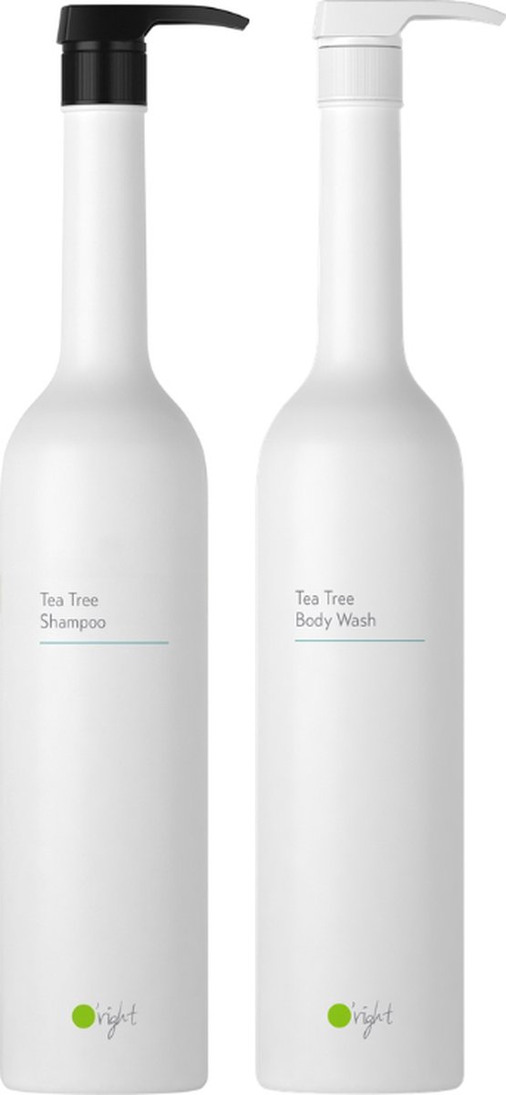 O’right Tea Tree Duo - Shampoo en Bodywash - 2 x 1L - grootverpakking