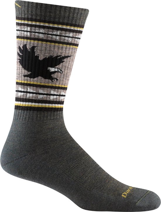 Darn Tough Hike Men - #1980 VanGrizzle - Boot Sock - Midweight - Cushion - Forest - 43-45.5