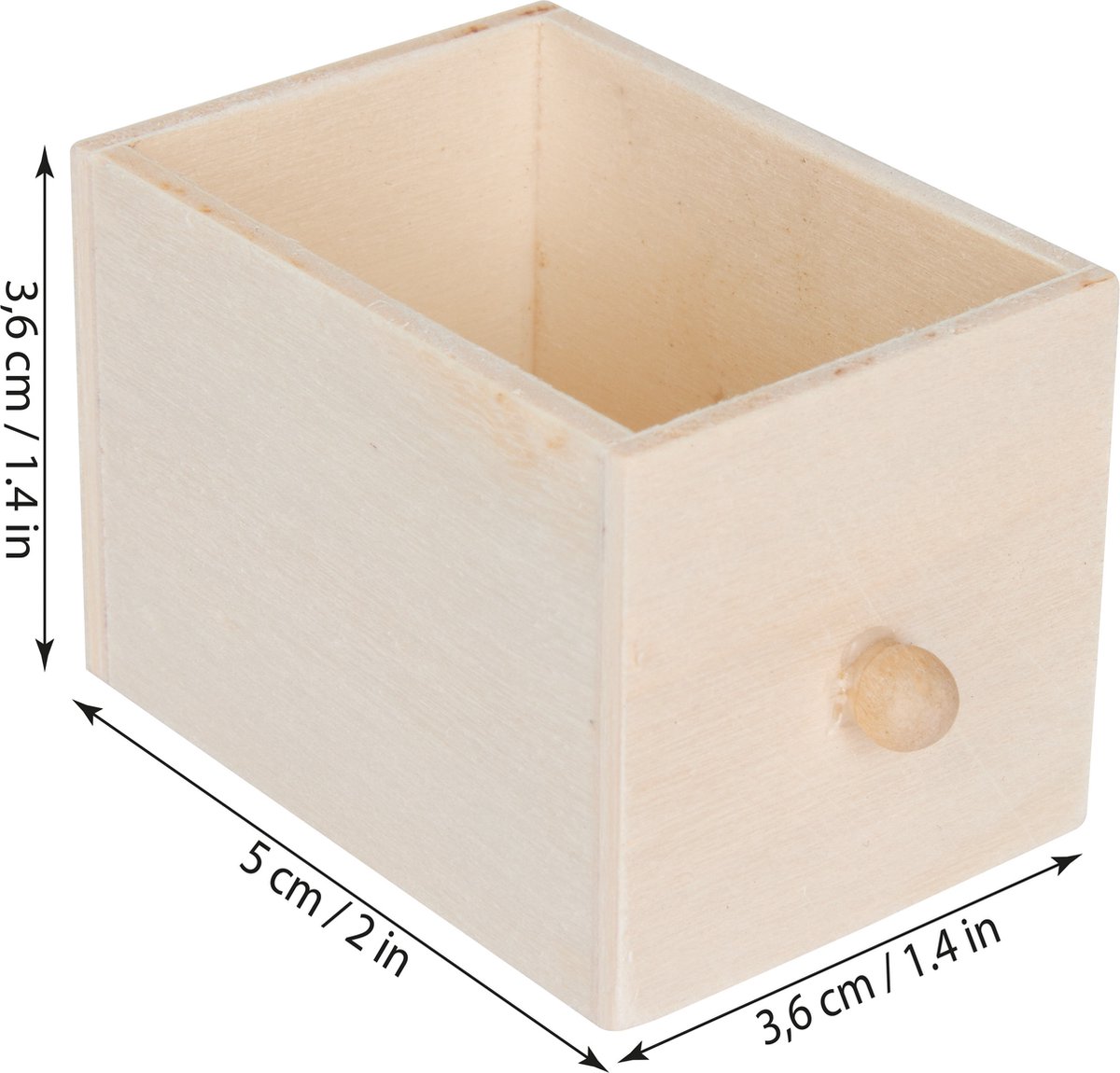 BRUBAKER Herbruikbare Adventskalender te Vullen met 24 Lades - DIY Kerstkalender om te Schilderen, Knutselen en Zelf te Ontwerpen - Blanco - 40,3 cm Hoog — afbeelding 5