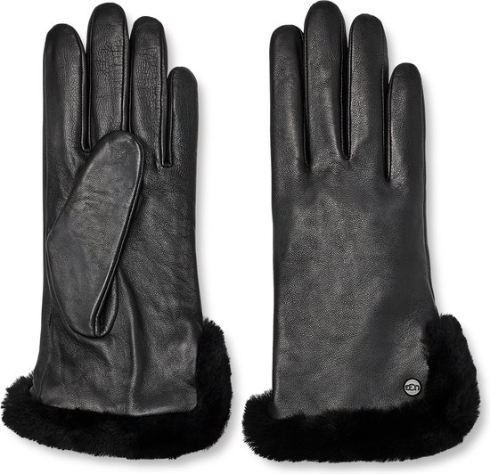 Gants Femme UGG W Leather Sheepskin Vent Glove - Zwart - Taille M