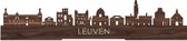 Standing Skyline Leuven Notenhout - 40 cm - Woon decoratie om neer te zetten en om op te hangen - Meer steden beschikbaar - Cadeau voor hem - Cadeau voor haar - Jubileum - Verjaardag - Housewarming - Aandenken aan stad - WoodWideCities