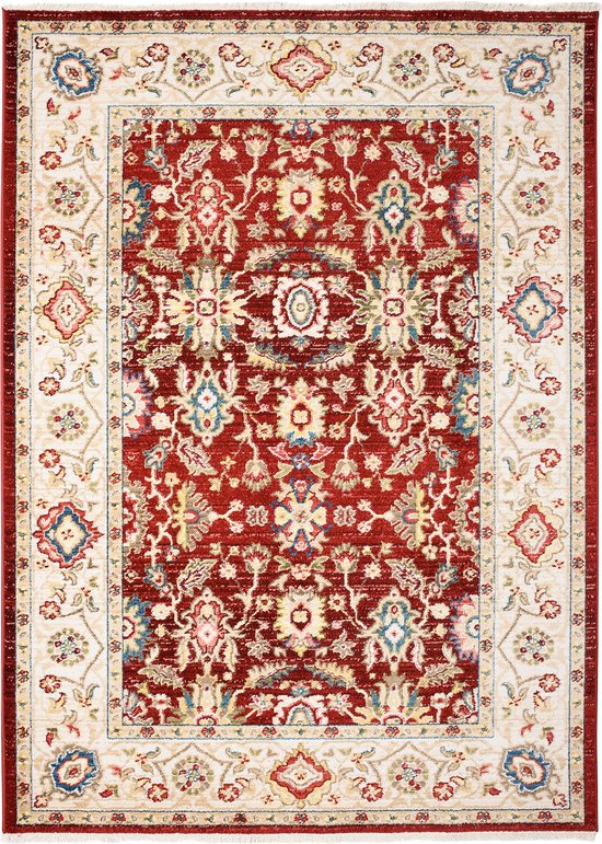 Tapis Tapiso Rivoli Tapis Rouge Oriental Vintage Taille- 200x305