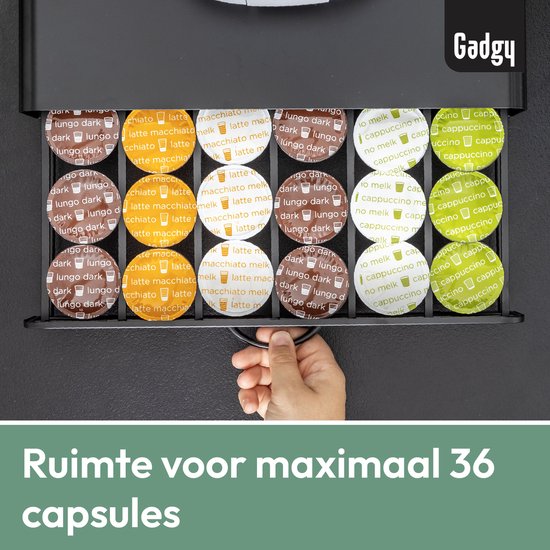 FlagShip Koffiepadhouder carrousel 3 niveaus voor Capsules Houder Metalen DIY Installatie Klein (30 Pods Capaciteit