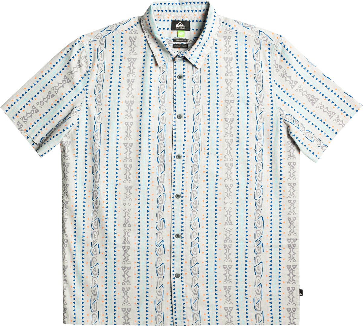 Quiksilver Tracks Overhemd Met Korte Mouwen S Man Grijs