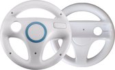 Stuur / Wheel Accessoire geschikt voor Nintendo Wii Controllers - Wit - Stuurwiel geschikt voor Mario Kart Wii