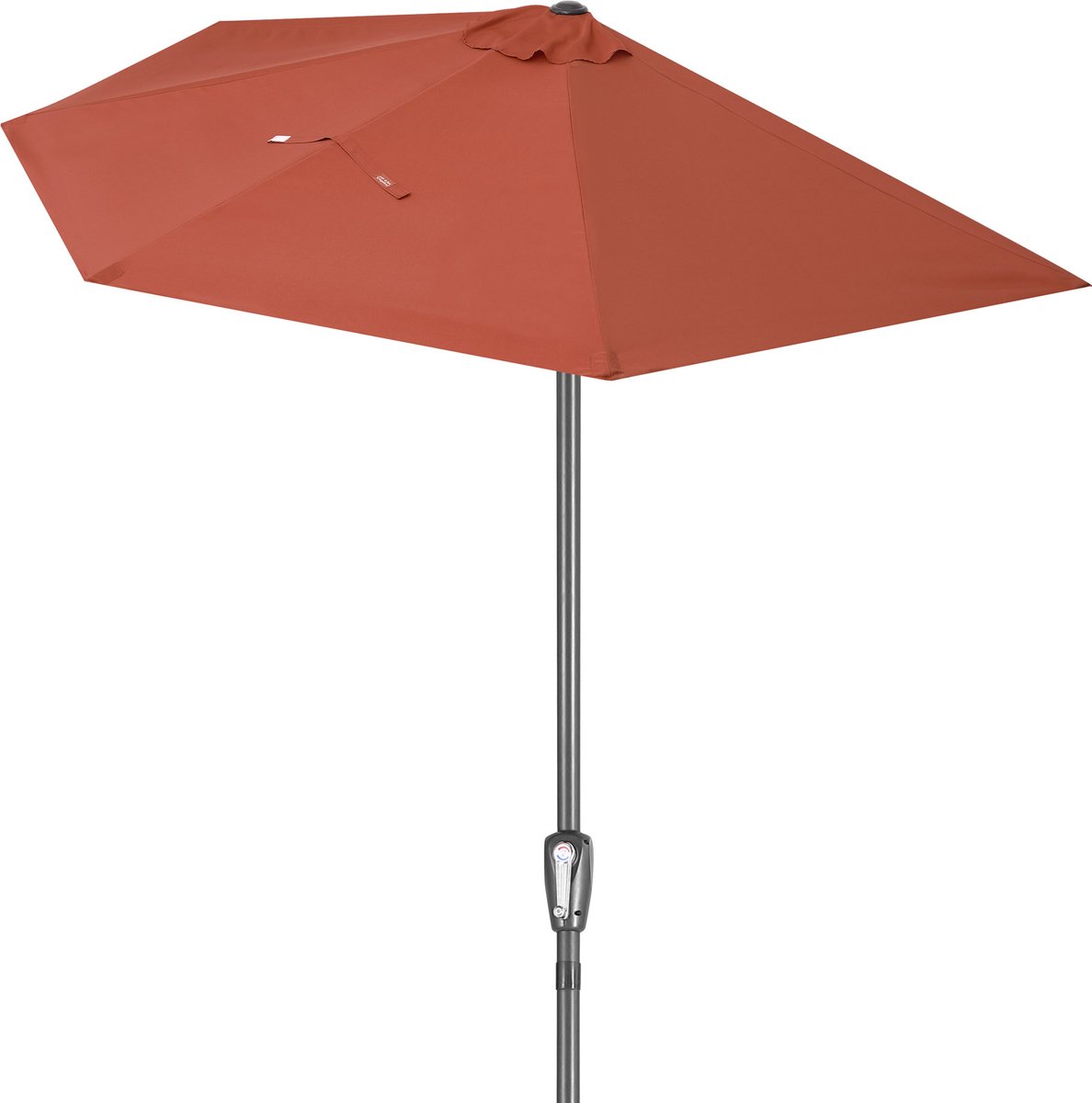 Bol.com Kingsleeve Parasol Halfrond - Ø 2,7m UV 50+ Bescherming - Terracotta aanbieding