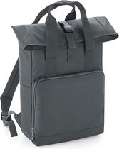 Twin Handle Roll-Top Backpack BagBase - 11 Liter Graphite Grey