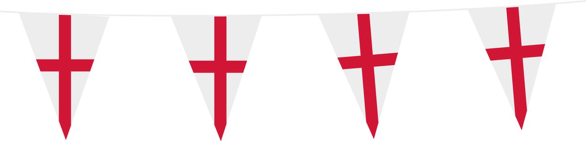 Vlaggenlijn St. George 10 Meter - Voetbal EK WK Landen Feest Versiering Decoratie