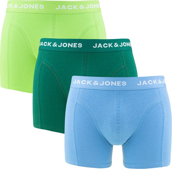 Jack & Jones 3P boxers florian groen & blauw - XXL