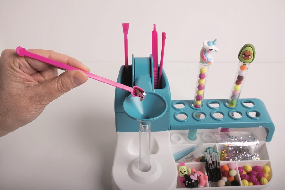 Clementoni iDea - Pennen Creatiestudio - Knutselpakket vol Accessoires - Kawaii Glitterpennen - Het Creatieve Cadeautje - Vanaf 6 jaar — afbeelding 3