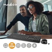 Bol.com Nedis Muis en Toetsenbord - Set - Draadloos - Muis- en toetsenbordverbinding: USB - 800 / 1200 / 1600 dpi - Instelbare D... aanbieding