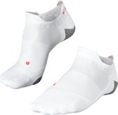 FALKE RU5 Race Invisible Hardloopsokken anti blaren, ultralichte padding ademend sneldrogend sportsokken heren wit - Maat 39-41