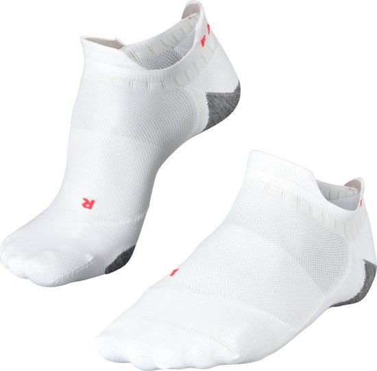 FALKE RU5 Race Invisible hardlopen anti blaren, anti zweet ademend sneldrogend sportsokken heren wit - Maat 39-41