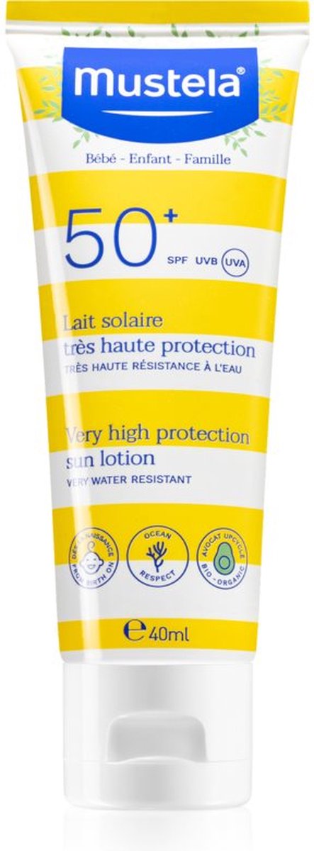 Mustela zonnemelk zeer hoge bescherming spf50+ familie 40 ml van Mustela — afbeelding 3
