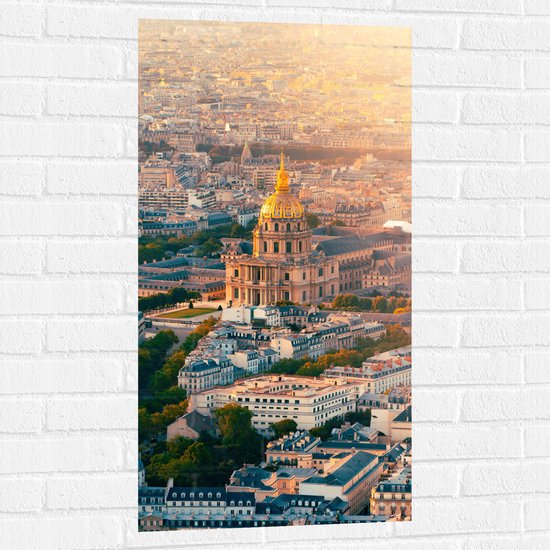 Muursticker - Groot Hôtel National des Invalides, Parijs, Frankrijk - 50x100 cm Foto op Muursticker