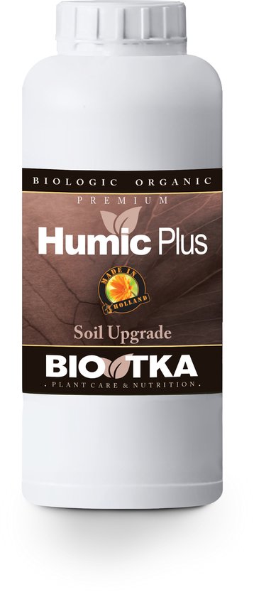 BioTka SOIL HUMIC PLUS Bodem verbeteraar 1 Ltr. (plantvoeding - aarde opwaardering - biologische plantvoeding - humuszuren - bio supplement - aarde - plantvoeding aarde - kokosvoeding - kokos voeding - coco - organische plantenvoeding - organisch)