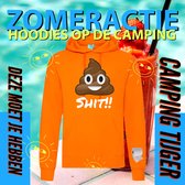 Hoodie camping - Grappige Hoodie Shit - Hoodie Oranje - Maat XXXl