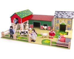Tidlo Houten Boerderij Met Erf