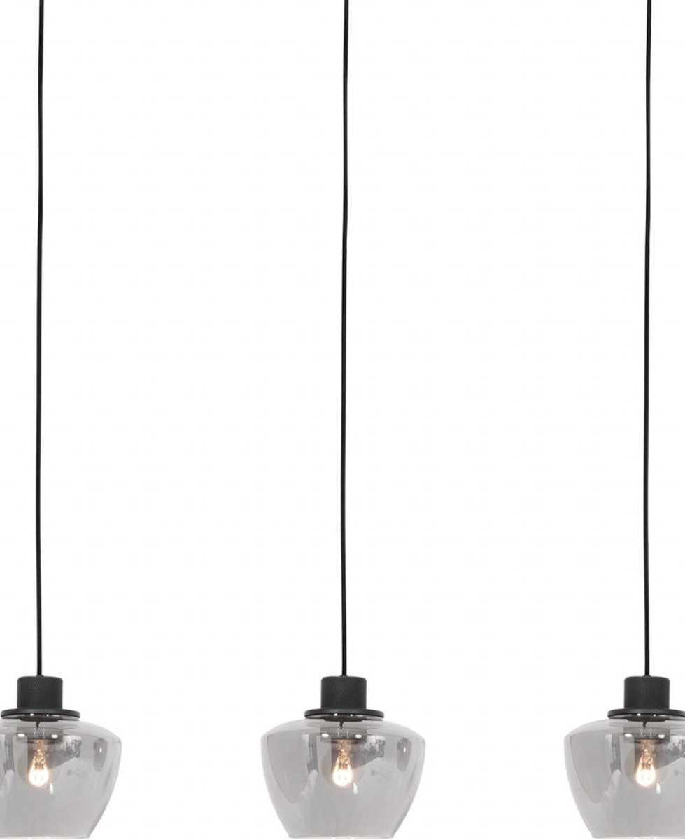 Mexlite hanglamp Noirver - zwart - metaal - 3350ZW