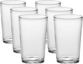 6x Verres à boire / Verres à eau Chope transparent 200 ml - Verres à Café/ thé Chope 200 ml
