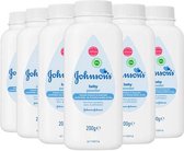 Johnson's Babypoeder - 6 x 200gr - Talkpoeder - Unisex - voordeelverpakking