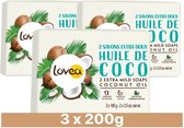 3x Lovea Coconut Oil Handzeep 2 x 100 gr