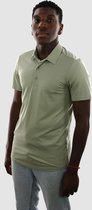 Vercate - Heren Polo Korte Mouw - Strijkvrij Poloshirt - Groen - Slim Fit - Tencel - Maat XL