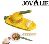 Dumpling Maker 2-in-1 - Ravioli Maker -Pastei Maker - Empanade Maker - Knoedelvorm - Geel - Pakket
