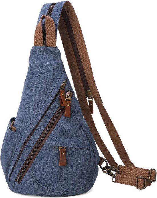 Sac Bandoulière des Sports, Sacoche Homme Bandouliere, Sport Sling Sac de  Poitrine Sacoche Bandouliere, Sac à Dos de Voyage pour Homme & Femme, Sac  de Loisir, pour Le Quotidien (Bleu foncé) 